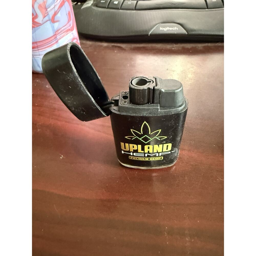 Case 12 Upland Hemp Premium Flip Top Refillable Torch Lighter Butane Adjustable - Picture 7 of 15
